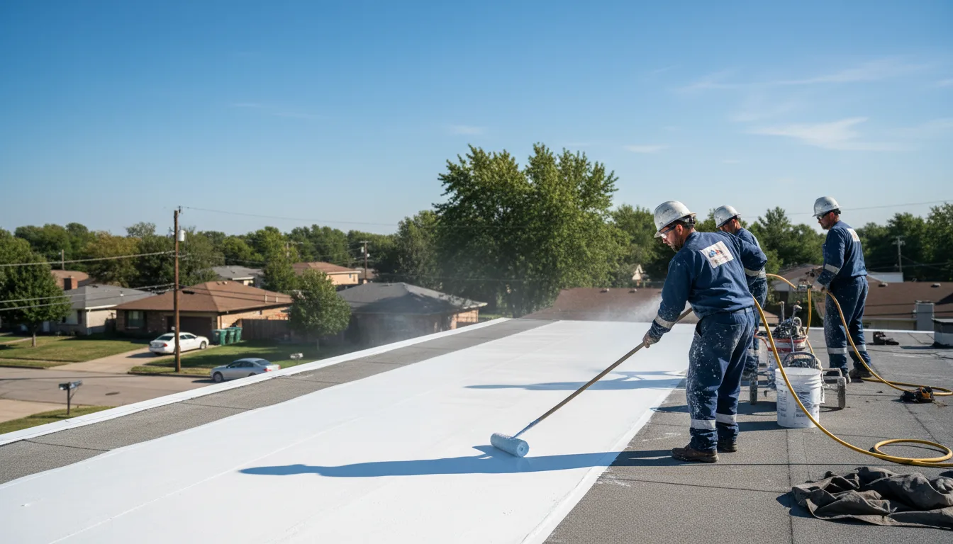 Commercial roof coating in Middlebury Center, PA near me